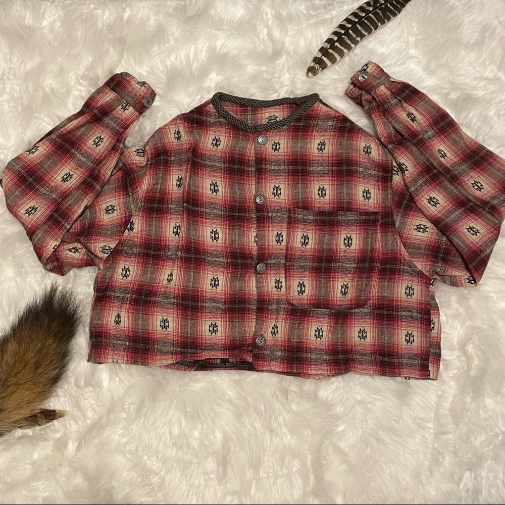 *Vintage* Unbranded Plaid Western Top
S/M